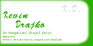 kevin drajko business card